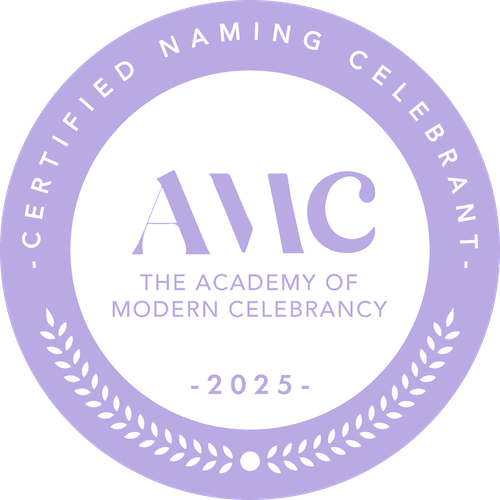 Certified Naming Celebrant - The Academy of Modern Celebrancy badge